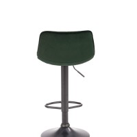 H95 Σκαμπό μπαρ σκούρο πράσινο 43x44x84cm