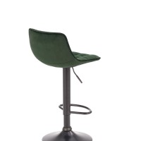 H95 Σκαμπό μπαρ σκούρο πράσινο 43x44x84cm