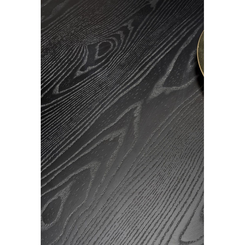 Τραπέζι τραπεζαρίας EMBOS μαύρο / χρυσό 120x120x75 cm 2010001175759