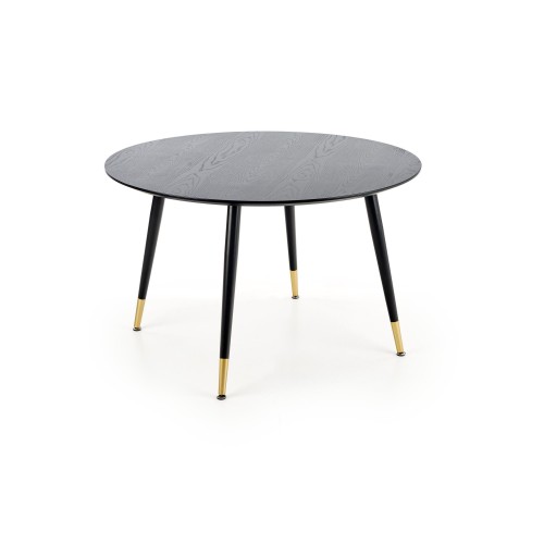 Τραπέζι τραπεζαρίας EMBOS μαύρο / χρυσό 120x120x75 cm 2010001175759