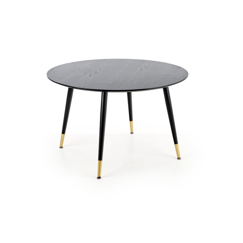 Τραπέζι τραπεζαρίας EMBOS μαύρο / χρυσό 120x120x75 cm 2010001175759
