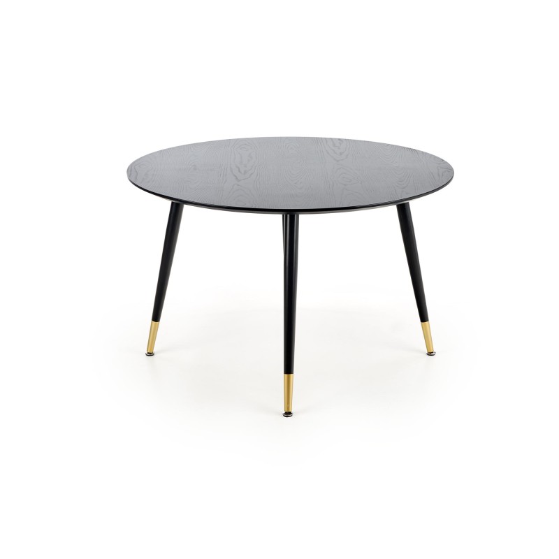 Τραπέζι τραπεζαρίας EMBOS μαύρο / χρυσό 120x120x75 cm 2010001175759
