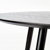 Τραπέζι τραπεζαρίας EMBOS μαύρο / χρυσό 120x120x75 cm 2010001175759