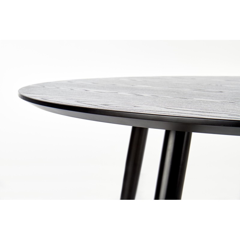 Τραπέζι τραπεζαρίας EMBOS μαύρο / χρυσό 120x120x75 cm 2010001175759