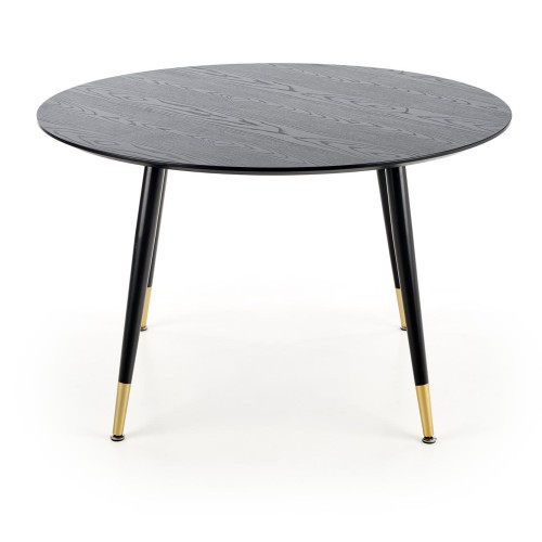 Τραπέζι τραπεζαρίας EMBOS μαύρο / χρυσό 120x120x75 cm 2010001175759