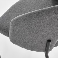 K373 Καρέκλα τραπεζαρίας σε γκρι 51x57x77 με ύψος καθίσματος 47cm