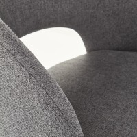 K373 Καρέκλα τραπεζαρίας σε γκρι 51x57x77 με ύψος καθίσματος 47cm