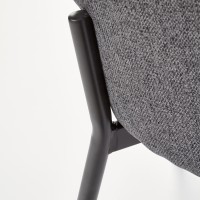 K373 Καρέκλα τραπεζαρίας σε γκρι 51x57x77 με ύψος καθίσματος 47cm