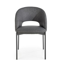 K373 Καρέκλα τραπεζαρίας σε γκρι 51x57x77 με ύψος καθίσματος 47cm