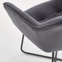 K377 Καρέκλα γκρι 60x62x81 με ύψος καθίσματος 49 cm