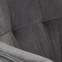 K377 Καρέκλα γκρι 60x62x81 με ύψος καθίσματος 49 cm