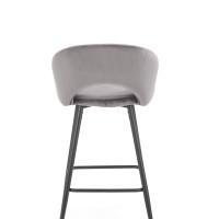 H96 Σκαμπό μπαρ γκρι 48x49x89 με ύψος καθίσματος 65cm