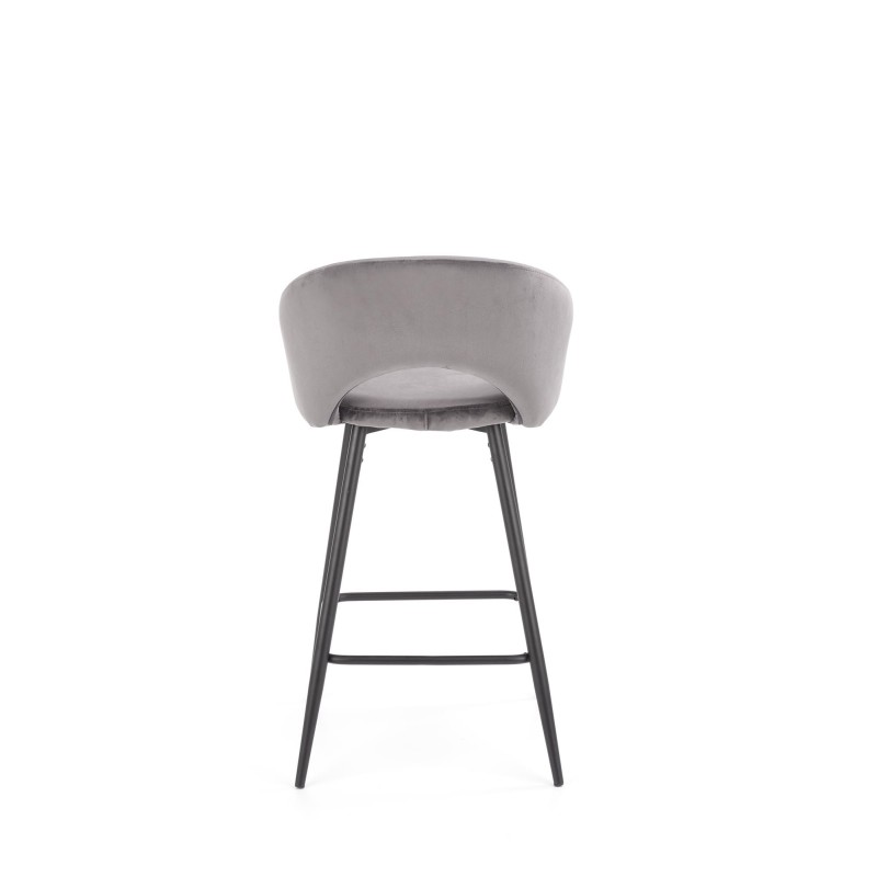 H96 Σκαμπό μπαρ γκρι 48x49x89 με ύψος καθίσματος 65cm