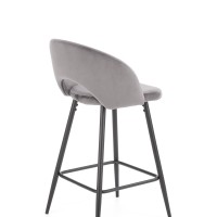 H96 Σκαμπό μπαρ γκρι 48x49x89 με ύψος καθίσματος 65cm