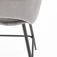 H96 Σκαμπό μπαρ γκρι 48x49x89 με ύψος καθίσματος 65cm