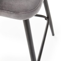 H96 Σκαμπό μπαρ γκρι 48x49x89 με ύψος καθίσματος 65cm