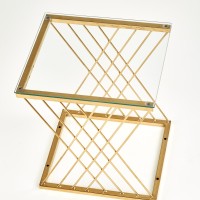 NANCY c. Τραπέζι βοηθητικό χρυσό 45x39x52 cm