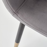 K379 Καρέκλα τραπεζαρίας γκρι 45x48x88 με ύψος καθίσματος 48cm