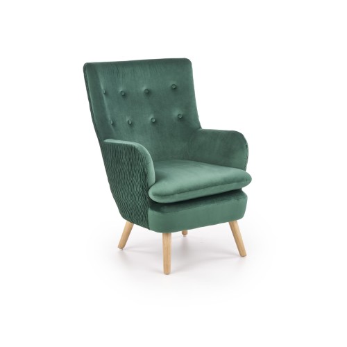 Πολυθρόνα RAVEL l. σκούρο πράσινο βελούδο 70/78/100/48 cm 2010001176923