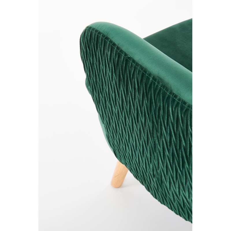 Πολυθρόνα RAVEL l. σκούρο πράσινο βελούδο 70/78/100/48 cm 2010001176923