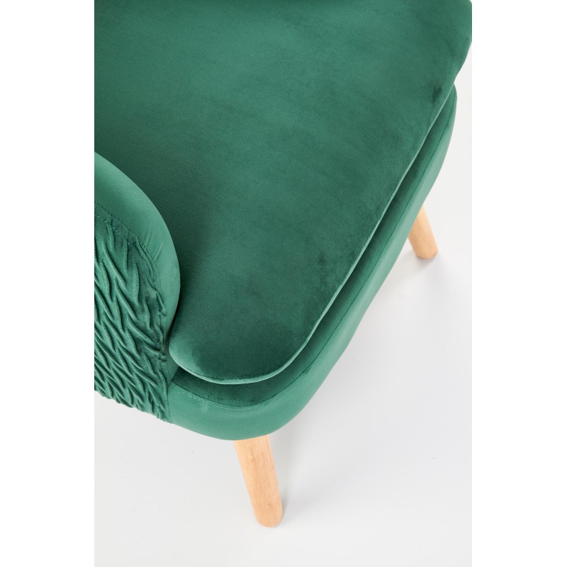Πολυθρόνα RAVEL l. σκούρο πράσινο βελούδο 70/78/100/48 cm 2010001176923