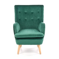Πολυθρόνα RAVEL l. σκούρο πράσινο βελούδο 70/78/100/48 cm 2010001176923