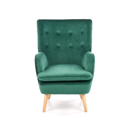 Πολυθρόνα RAVEL l. σκούρο πράσινο βελούδο 70/78/100/48 cm 2010001176923