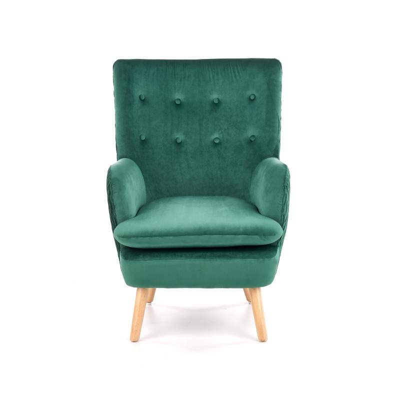 Πολυθρόνα RAVEL l. σκούρο πράσινο βελούδο 70/78/100/48 cm 2010001176923
