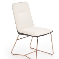 Καρέκλα κρεμ K390 46x60x90 με ύψος καθίσματος 47 cm