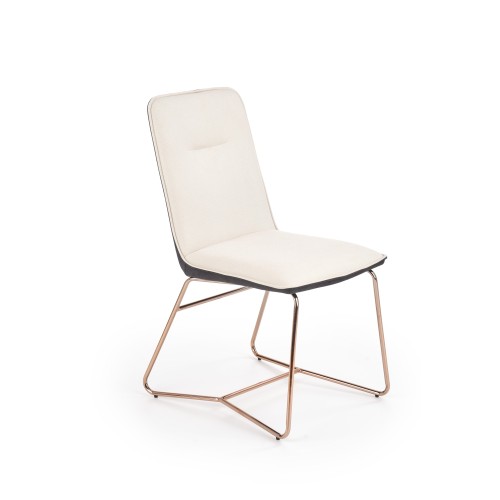 Καρέκλα κρεμ K390 46x60x90 με ύψος καθίσματος 47 cm