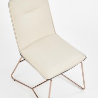 Καρέκλα κρεμ K390 46x60x90 με ύψος καθίσματος 47 cm