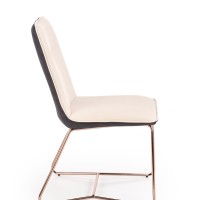 Καρέκλα κρεμ K390 46x60x90 με ύψος καθίσματος 47 cm