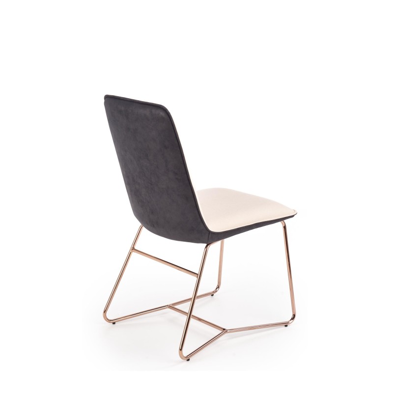 Καρέκλα κρεμ K390 46x60x90 με ύψος καθίσματος 47 cm