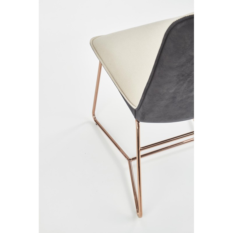 Καρέκλα κρεμ K390 46x60x90 με ύψος καθίσματος 47 cm