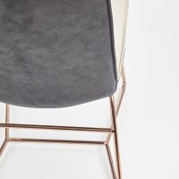 Καρέκλα κρεμ K390 46x60x90 με ύψος καθίσματος 47 cm