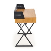 Γραφείο B43 χρυσαφένιο δρυς / μαύρο 110/51/90 cm 2010001177487