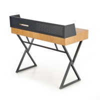 Γραφείο B43 χρυσαφένιο δρυς / μαύρο 110/51/90 cm 2010001177487
