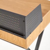 Γραφείο B43 χρυσαφένιο δρυς / μαύρο 110/51/90 cm 2010001177487