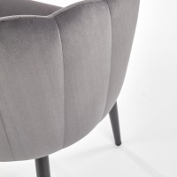K386 Καρέκλα τραπεζαρίας γκρι 60x58x84 με ύψος καθίσματος 48cm