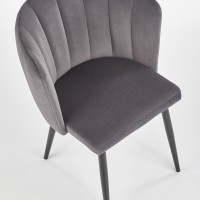K386 Καρέκλα τραπεζαρίας γκρι 60x58x84 με ύψος καθίσματος 48cm