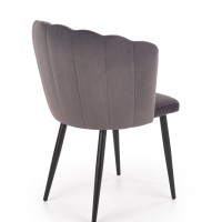 K386 Καρέκλα τραπεζαρίας γκρι 60x58x84 με ύψος καθίσματος 48cm