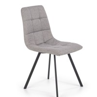K402 Καρέκλα γκρι 45x55x86cm με ύψος καθίσματος 48 cm