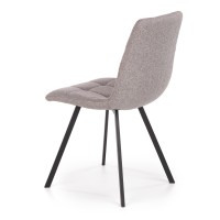 K402 Καρέκλα γκρι 45x55x86cm με ύψος καθίσματος 48 cm