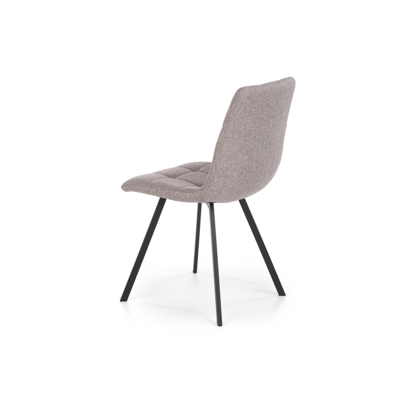 K402 Καρέκλα γκρι 45x55x86cm με ύψος καθίσματος 48 cm