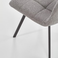 K402 Καρέκλα γκρι 45x55x86cm με ύψος καθίσματος 48 cm