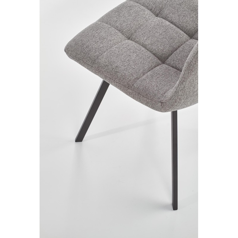 K402 Καρέκλα γκρι 45x55x86cm με ύψος καθίσματος 48 cm