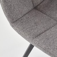 K402 Καρέκλα γκρι 45x55x86cm με ύψος καθίσματος 48 cm