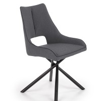 K409 Καρέκλα γκρι 49x52x84 με ύψος καθίσματος 46 cm