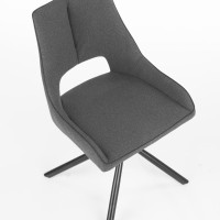 K409 Καρέκλα γκρι 49x52x84 με ύψος καθίσματος 46 cm