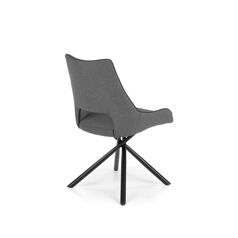 K409 Καρέκλα γκρι 49x52x84 με ύψος καθίσματος 46 cm